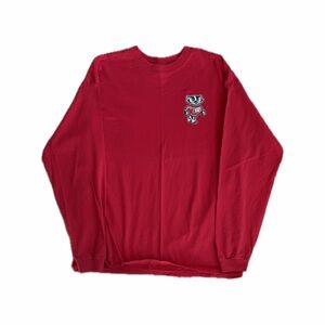 Anvil University of Wisconsin Badgers Made in USA Long Sleeve Shirt — Size XL